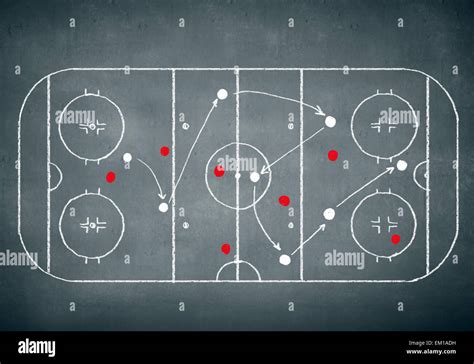 Hockey strategy plan Stock Photo - Alamy