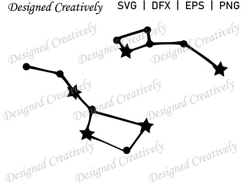 Constellations SVG File Big Dipper Little Dipper Orion Small Business ...