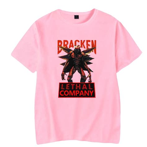 Lethal Company Game Bracken Merch T-shirt Short Sleeve Women Men Summer ...