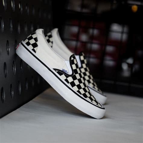 Vans Slip On Pro Checkerboard Black White ORIGINAL – BM STORE ORIGINAL ...