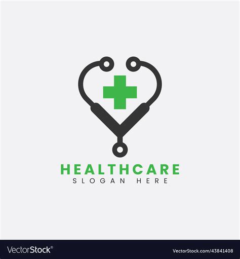 Modern healthcare clinic hospital logo design Vector Image