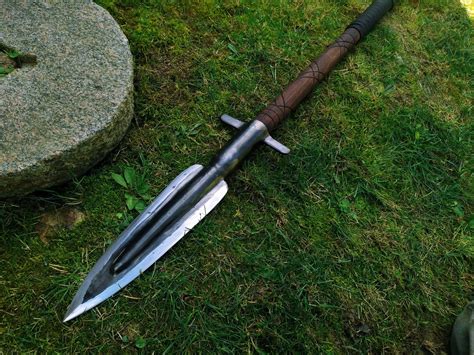 Hunting Spear With Leather Sheath Spear for Hunting Boar - Etsy