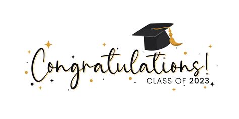 Congratulations Class of 2023 greeting sign. Congrats Graduated ...