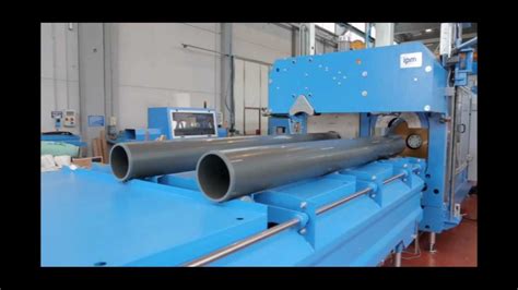 PVC PIPES EXTRUSION LINE - YouTube