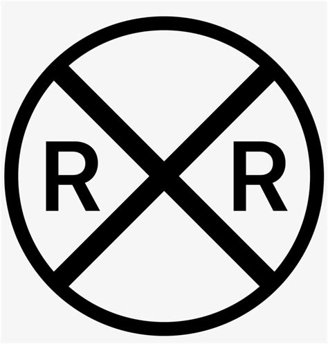 Railroad Crossing Sign SVG