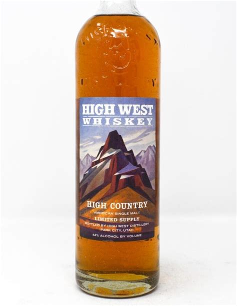 High West Distillery, High Country, American Single Malt Whiskey, 750ml ...