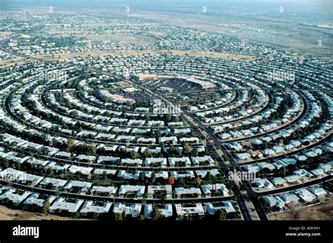 Aerial Sun City Phoenix Arizona USA Stock Photo - Alamy