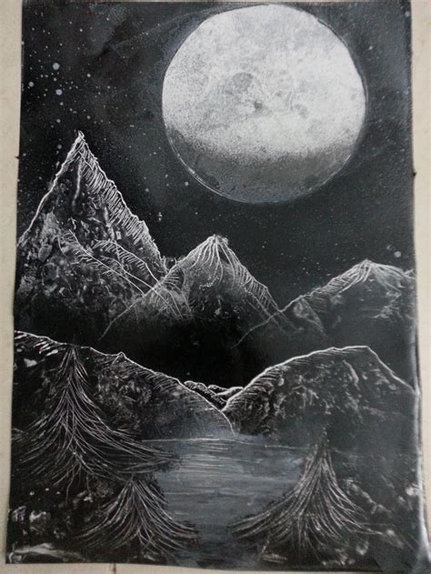 spray paint art , black and white nature scene by abtheartist on DeviantArt