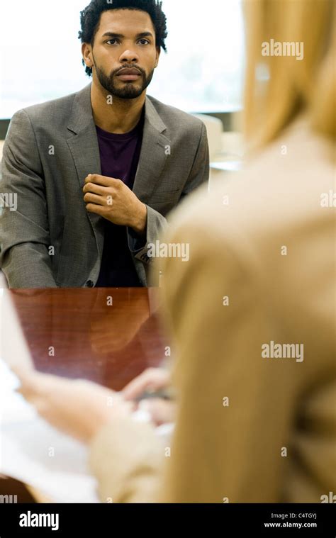 Professional man in job interview Stock Photo - Alamy