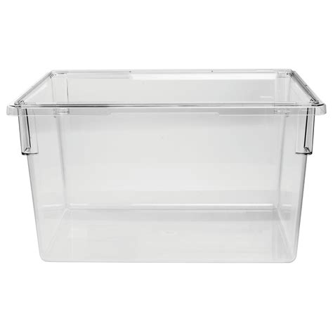 Cambro 3 Gal Clear Plastic Food Storage Container - 18"L x 12"W x 6"D