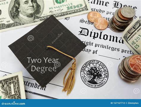 Two Year Degree College Graduate Stock Photo - Image of savings ...