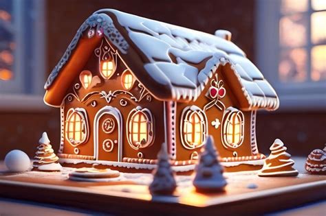 Premium AI Image | A Christmas gingerbread house