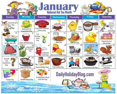 National Calendar Year | Example Calendar Printable