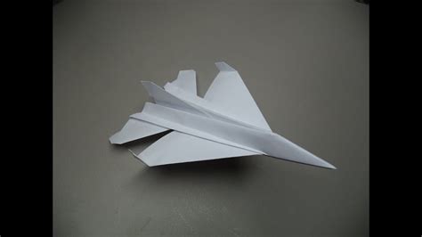 How to Fold an Origami F-16 Paper Plane | OLD TUTORIAL - YouTube