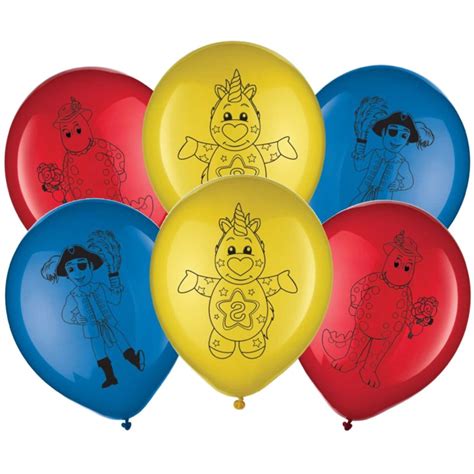 The Wiggles Latex Balloons (Pack of 6) | Wiggles Party Supplies | Who ...