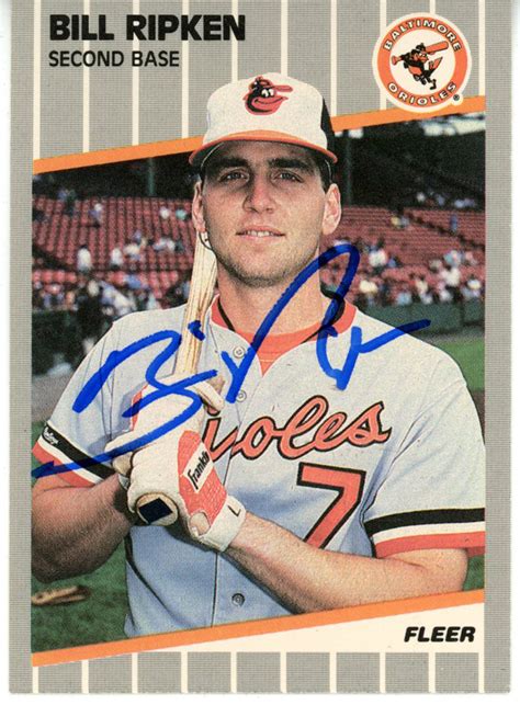 Billy Ripken Signed 1989 Fleer #616 Black Box Error Trading Card ...