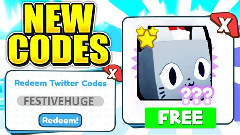 6 NEW SECRET *FESTIVE HUGE CAT* Codes in PET SIMULATOR X?! 6 NEW CODES ...