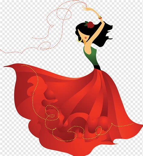 Baile, Flamenco, Dibujo, Pintura, Dibujos animados, Mujer, dibujos ...