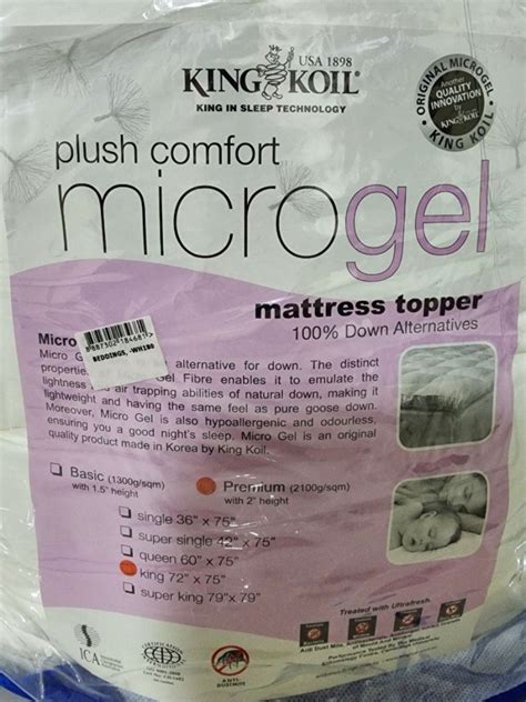 King koil mattress topper, Furniture & Home Living, Bedding & Towels on ...