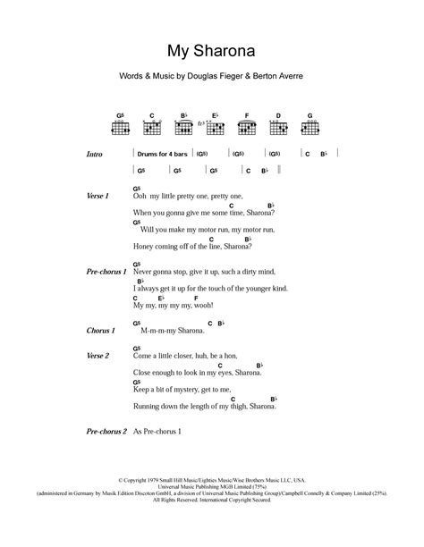 My Sharona by The Knack - Guitar Chords/Lyrics - Guitar Instructor