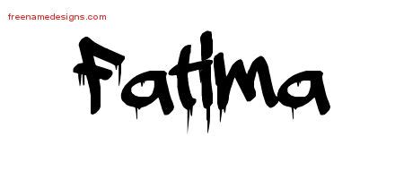 Graffiti Name Tattoo Designs Fatima Free Lettering - Free Name Designs