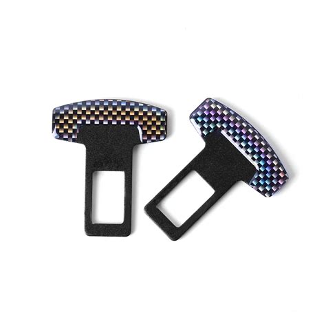 2 pcs Car Seat Safety Belt Buckle Clip Replacement Universal Seat Belt ...