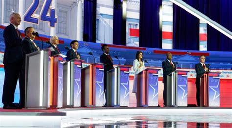 With Trump absent, Republican rivals trade attacks at first 2024 debate ...