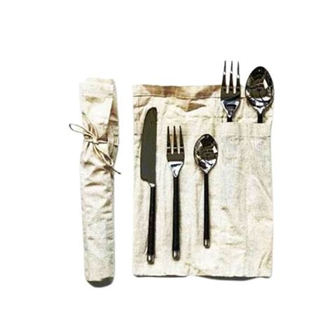 Creative Co-Op Hand-Forged Stainless Steel Silver Flatware Place-Setting