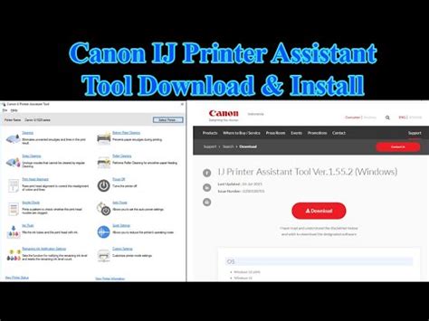 IJ Printer Assistant Tool Download and Install Step by Step - YouTube