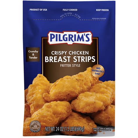 Pilgrim's Crispy Chicken Breast Strips, Fritter Style (24 oz) Delivery ...