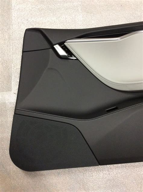 NEW 12-16 TESLA MODEL S BLACK FRONT RIGTH DOOR PANEL TRIM 1007936-24-M ...