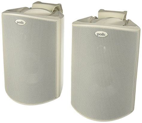 Polk Audio Atrium 4 Outdoor Speakers with Powerful Bass (Pair, White ...