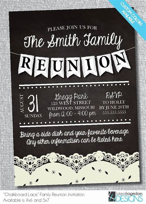 School Reunion Invitation Templates Free Inspirational Best 25 Family ...