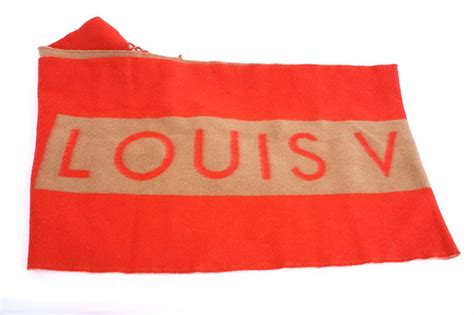 Authentic LOUIS VUITTON Cashmere Scarf at Rice and Beans Vintage