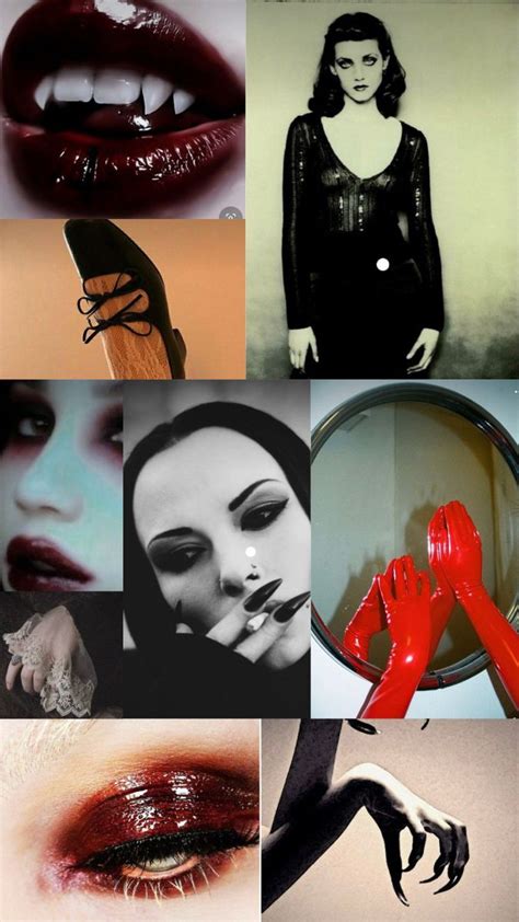 Vampire Halloween Costume Aesthetic Moodboard in 2023 | Vampire ...