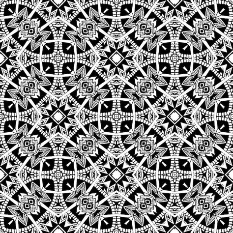 Premium Vector | Black and white batik seamless pattern, batik ...