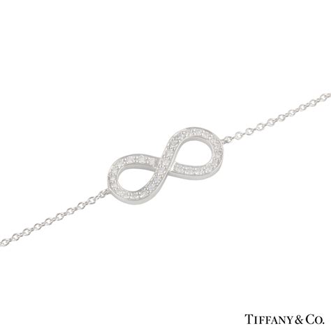 Tiffany & Co. Platinum Diamond Infinity Bracelet | Rich Diamonds