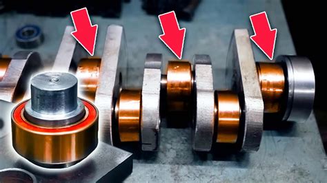 We make a fully custom ball bearing crankshaft - YouTube