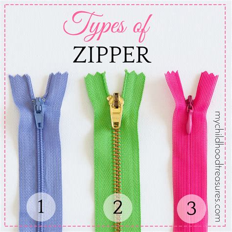 Types of Zipper & How to Measure Zippers |TREASURIE