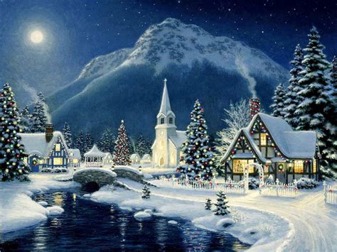 Christmas Scenery HD Wallpapers - Top Free Christmas Scenery HD ...