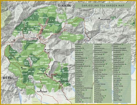 Darjeeling Tea Gardens - 87 Operational Tea Estates Name list and info