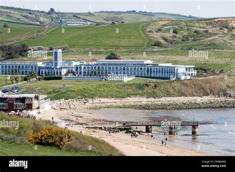 The Riviera Hotel at Bowleaze cove near Weymouth on the Jurassic coast ...