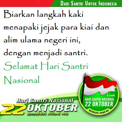 √ Kata Ucapan Selamat Hari Santri Nasional 22 Oktober 2019 - Operator ...