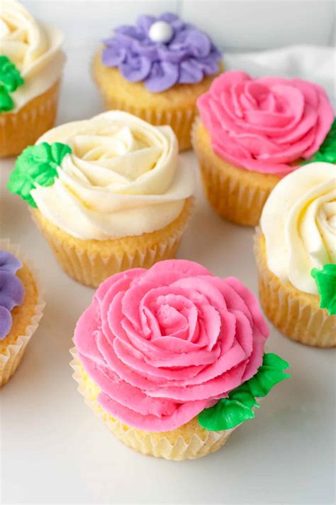 Ercream Flower Cupcakes 3 Diffe Styles Little Sunny Kitchen