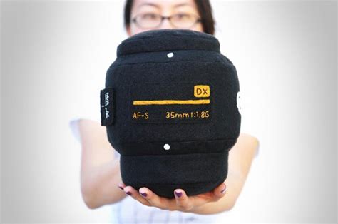 Plush Camera Lens Pillow