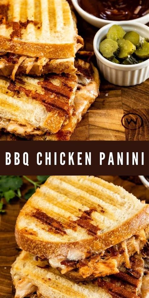 BBQ Chicken Panini Recipe - EASY GOOD IDEAS