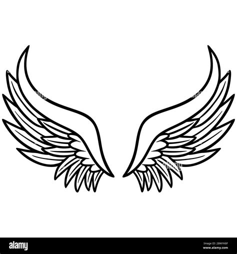 Angel Wings- An Illustration of Angel Wings Stock Vector Image & Art ...