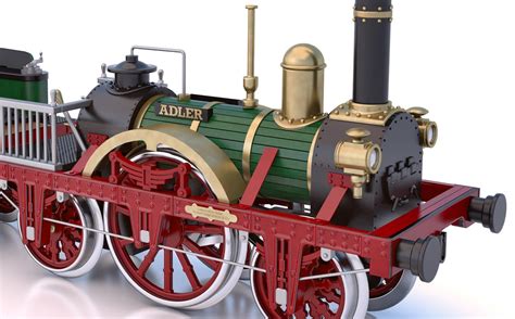 Occre Adler Steam Train Locomotive 1:24 Scale Wood & Metal Model Kit ...