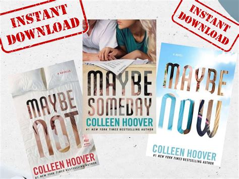 Maybe Series Set by Colleen Hoover Someday Maybe Not - Etsy