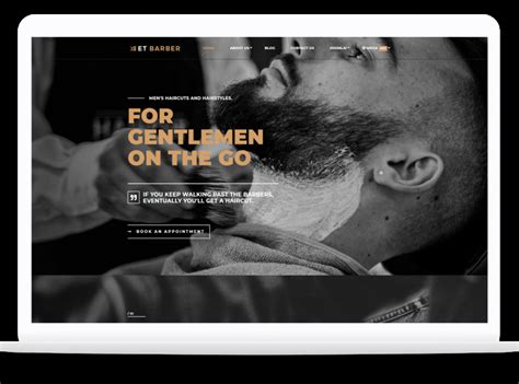 ET Barber – Free Responsive Barber Website Template by Engine Templates ...